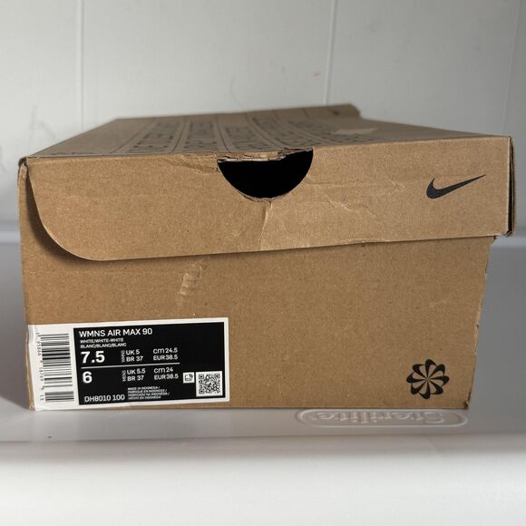 Nike Shoes Womens Size 7.5 White Air Max 90 Running Sneakers DH8010-100 - Picture 11 of 11